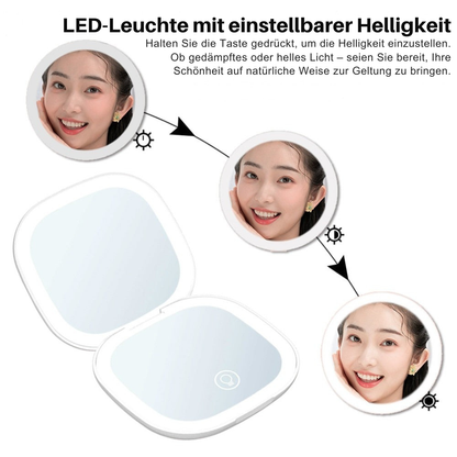 Mini LED Kosmetikspiegel 10x – Präzision & Perfektes Licht für Make-up | Cervora