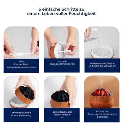 Flammen Aroma-Diffusor – Entspannung, Besserer Schlaf & Wohlfühlatmosphäre | Cervora