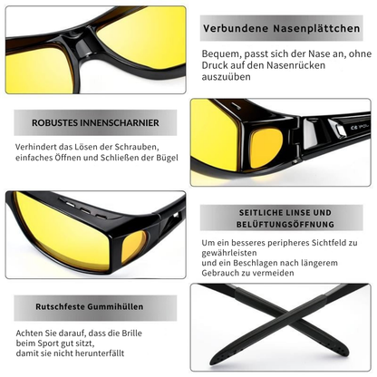 Cervora – Anti-Blendschutz Brille für sicheres Fahren bei Nacht