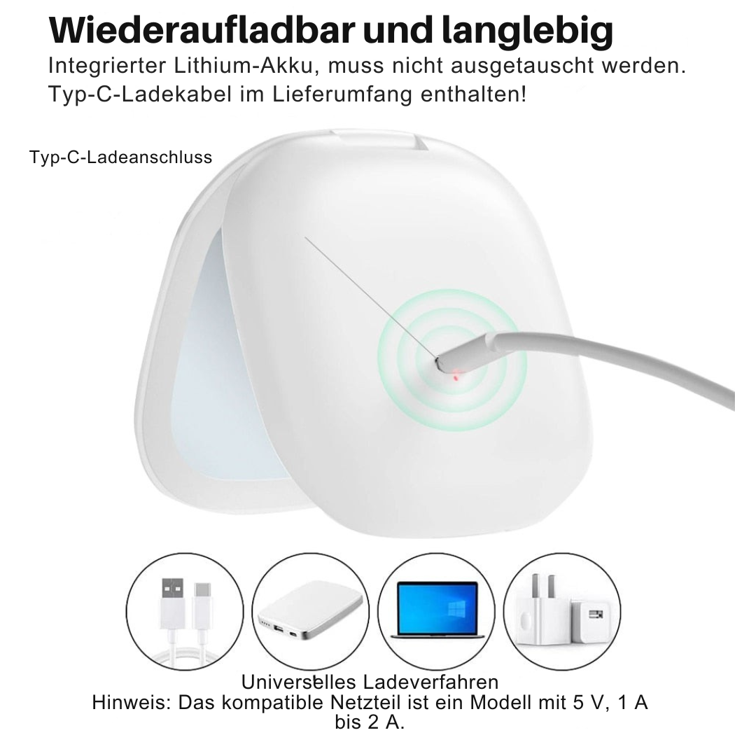 Mini LED Kosmetikspiegel 10x – Präzision & Perfektes Licht für Make-up | Cervora