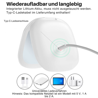 Mini LED Kosmetikspiegel 10x – Präzision & Perfektes Licht für Make-up | Cervora