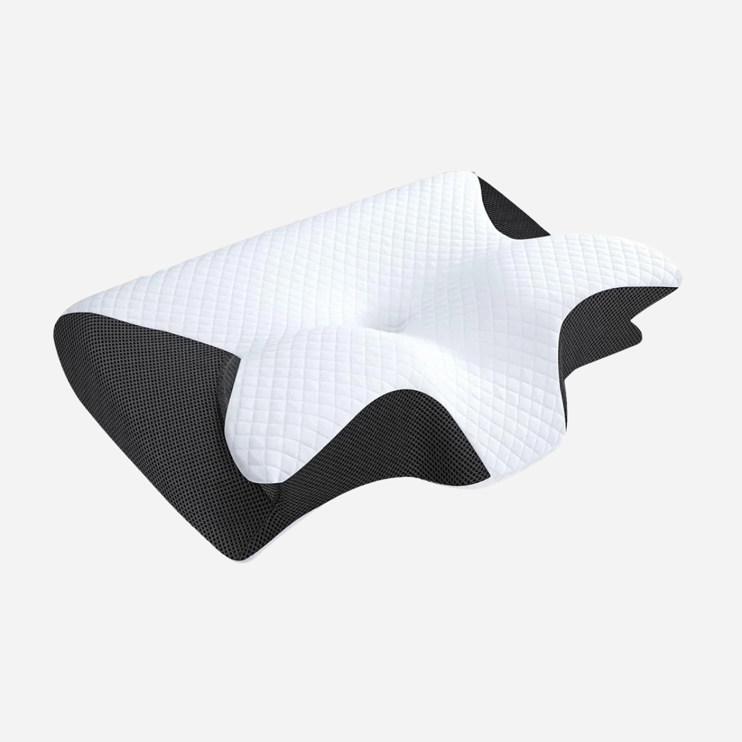 Nackenkissen – Ergonomisches Memory-Schaum-Kissen, atmungsaktiv, waschbarer Bezug
