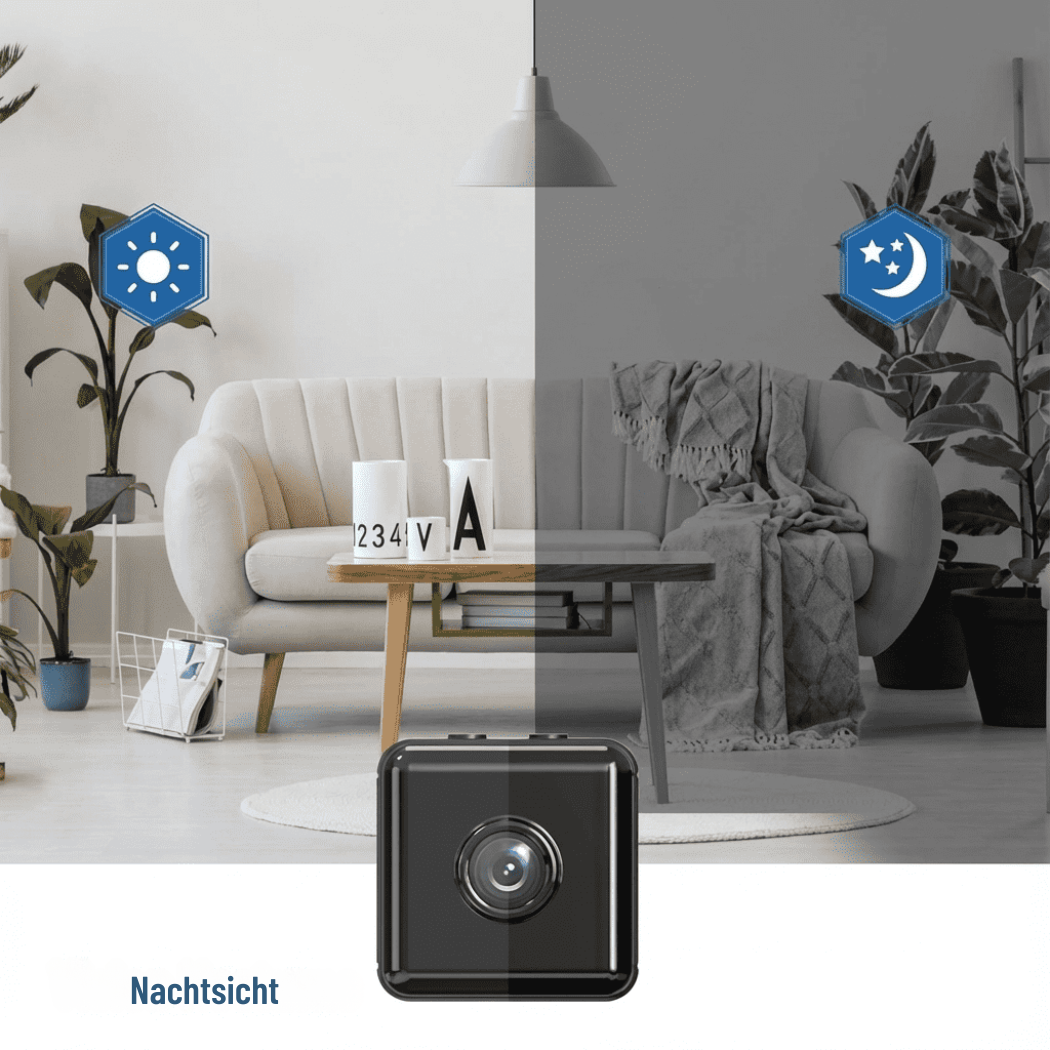 Diskrete kabellose WLAN-Sicherheitskamera 1080P – vernetzt & kompakt