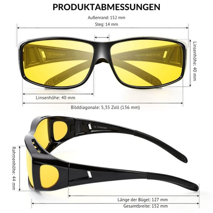 Cervora – Anti-Blendschutz Brille für sicheres Fahren bei Nacht