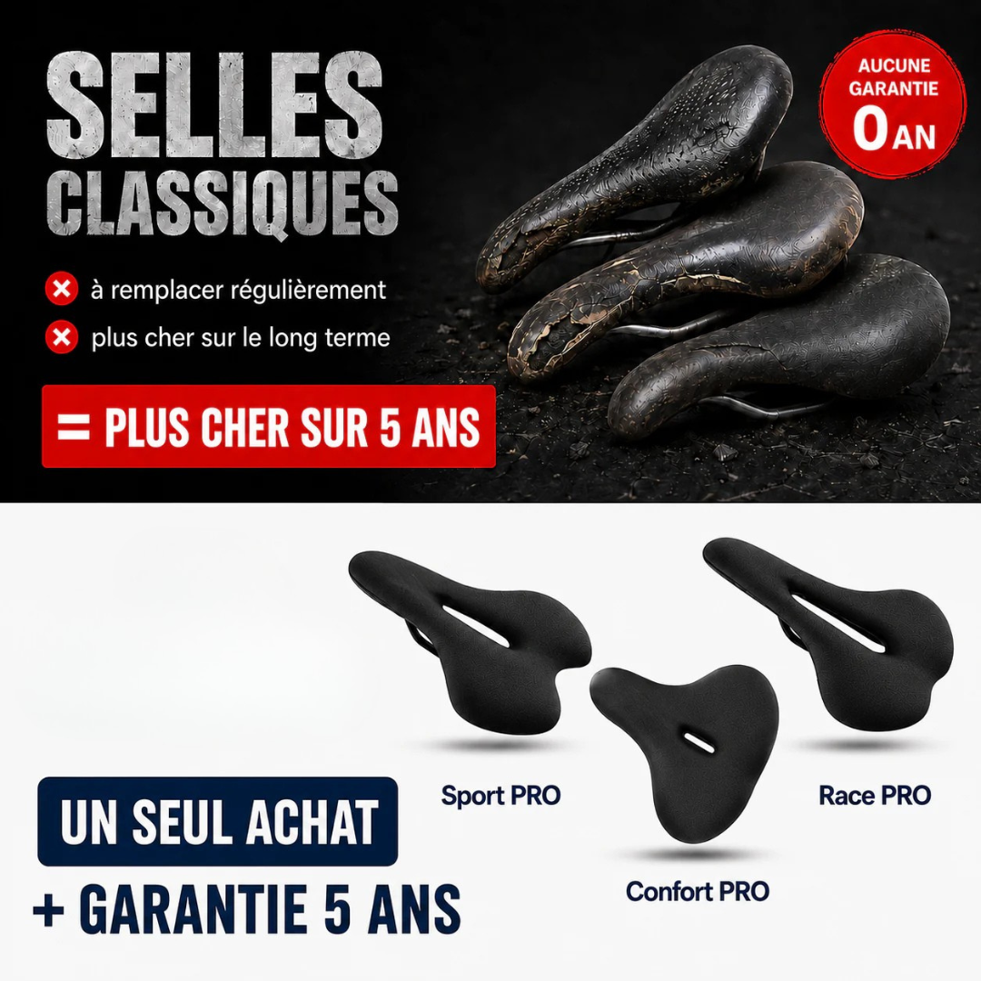 Selle de Vélo Ergonomique Confort Longue Distance