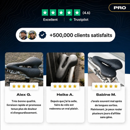 Selle de Vélo Ergonomique Confort Longue Distance