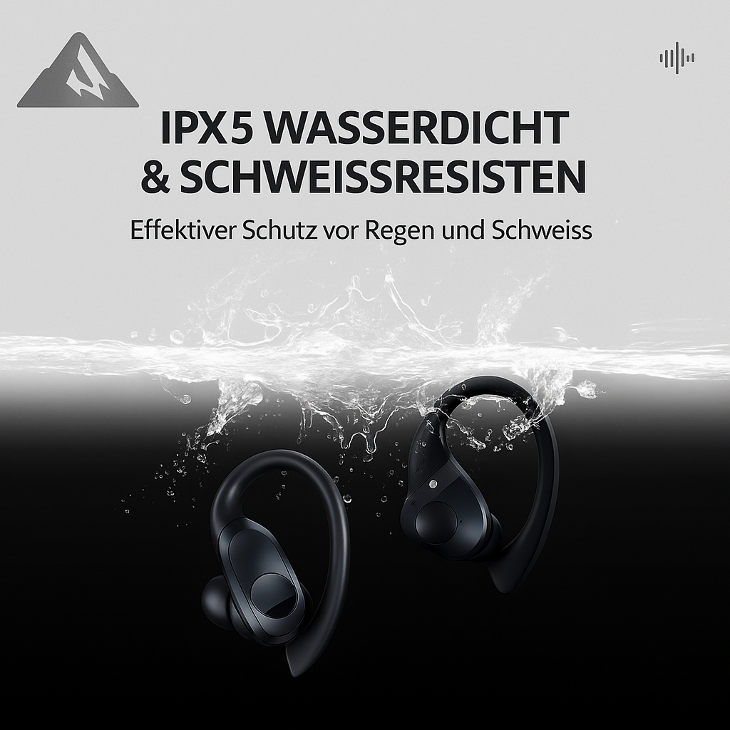 Sport Kopfhörer Bluetooth 5.3 – Kabellos, 60h Akku, wasserdicht & Premium Sound