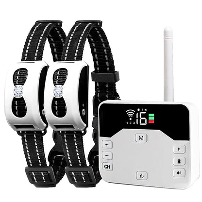 Drahtloszaun & Trainingshalsbandkollier 2-in-1 – IP65, 300 m Reichweite