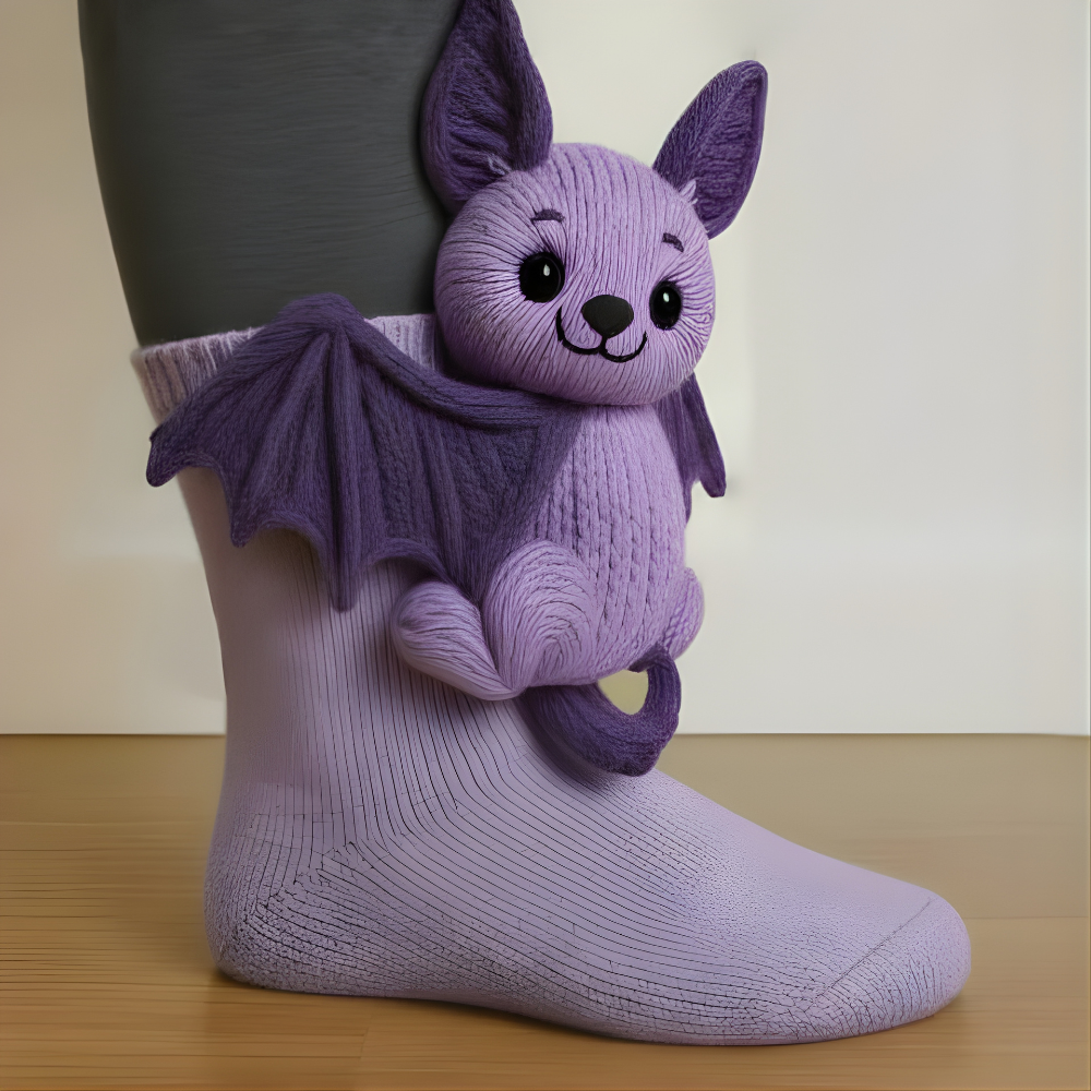 Kuschelsocken Unisex Winter Warm Weich Tiermotiv Haussocken