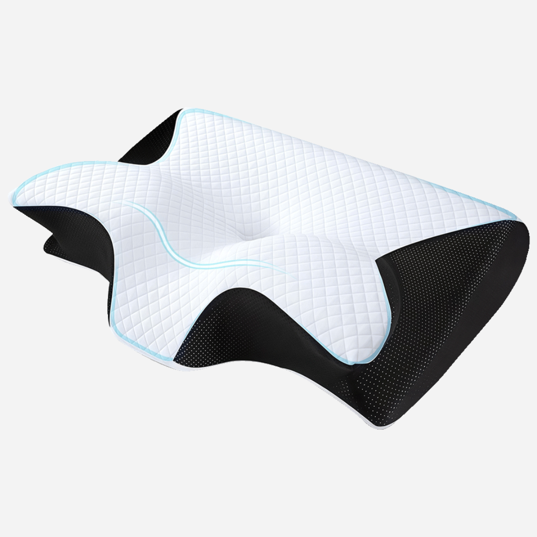 Nackenkissen – Ergonomisches Memory-Schaum-Kissen, atmungsaktiv, waschbarer Bezug