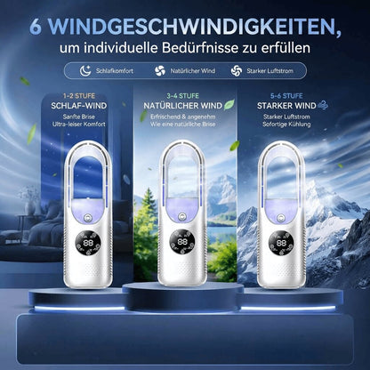 Flüsterkühl Turmventilator Blau