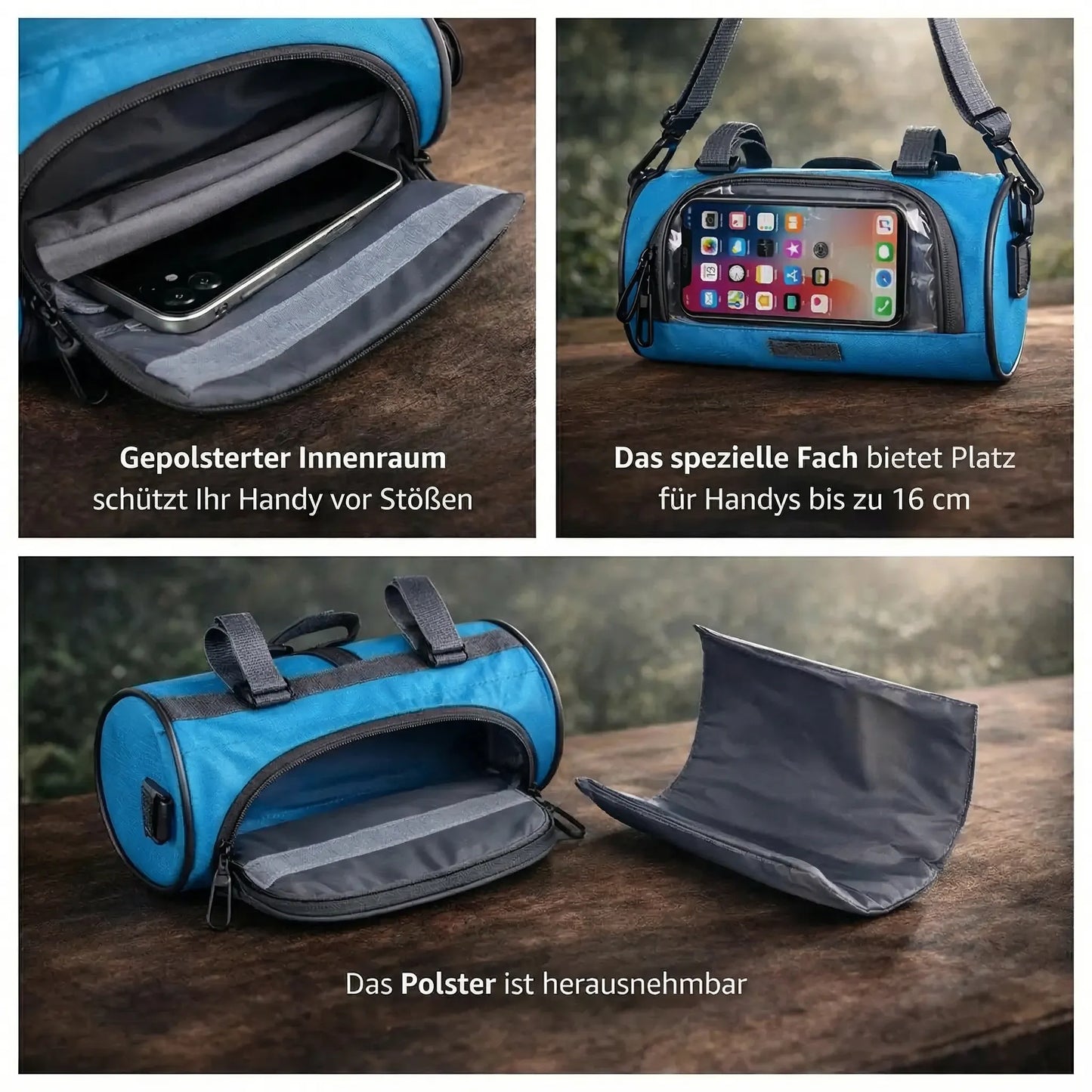 Tourix Lenkertasche Befestigung am Lenker