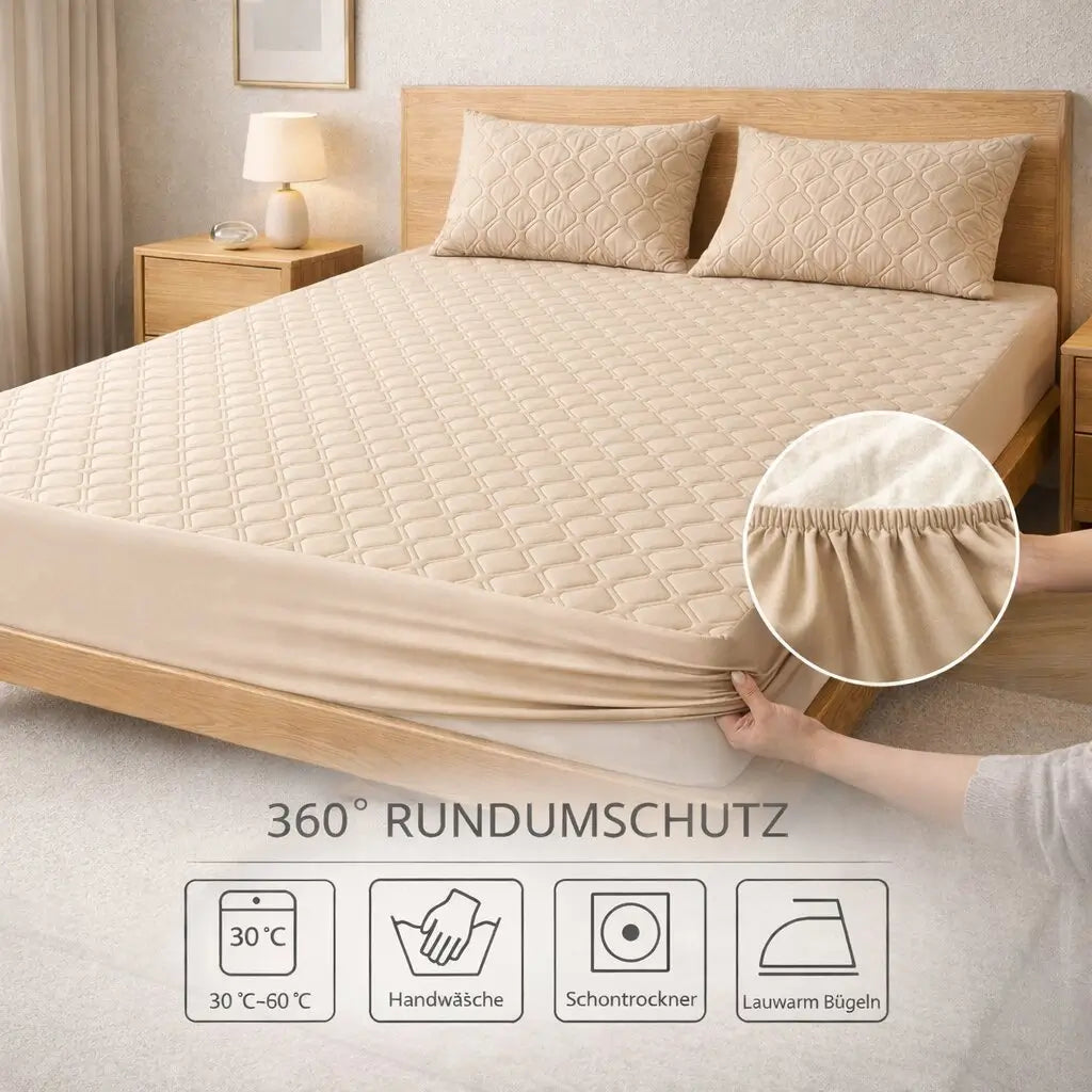 SchlafLux Matratzenschoner Weiß